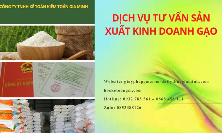 Dịch vụ thành lập công ty sản xuất kinh doanh gạo tại Nghệ An 