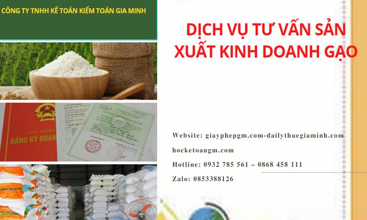 Dịch vụ thành lập công ty sản xuất kinh doanh gạo tại Nha Trang 