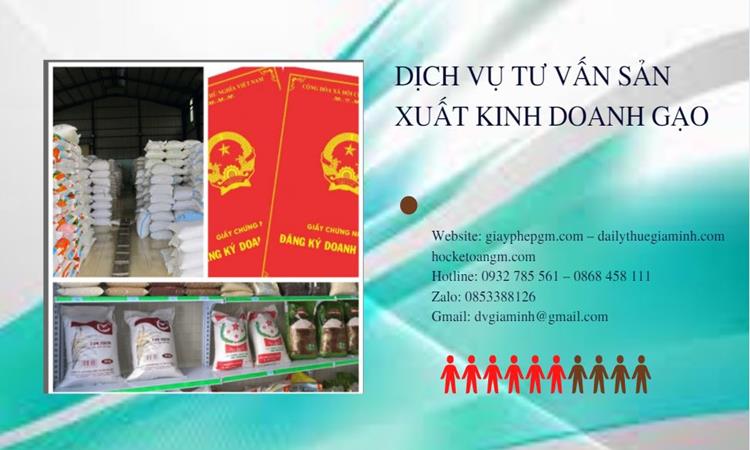 Dịch vụ thành lập công ty sản xuất kinh doanh gạo tại Quận 6 