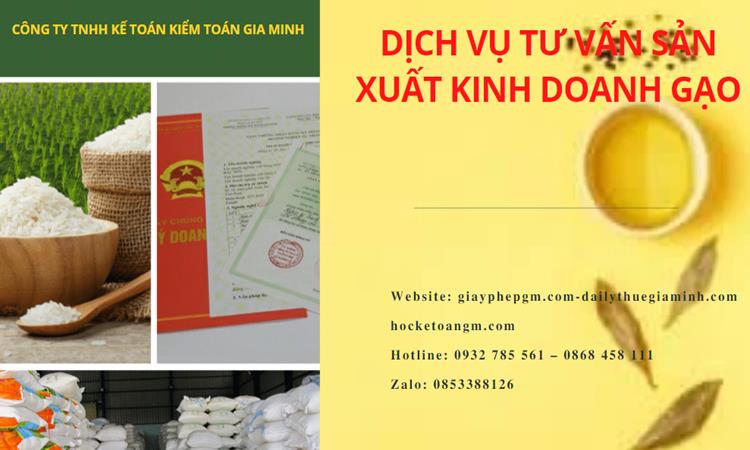 Dịch vụ thành lập công ty sản xuất kinh doanh gạo tại Quảng Trị 