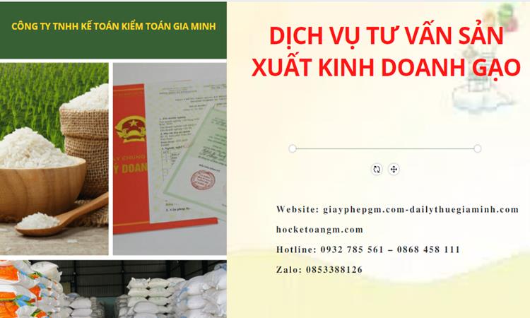 Dịch vụ thành lập công ty sản xuất kinh doanh gạo tại Sóc Trăng 