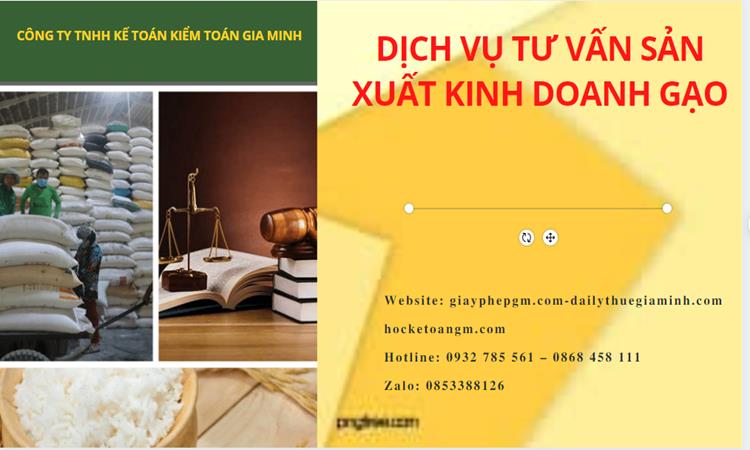Dịch vụ thành lập công ty sản xuất kinh doanh gạo tại Tây Ninh 