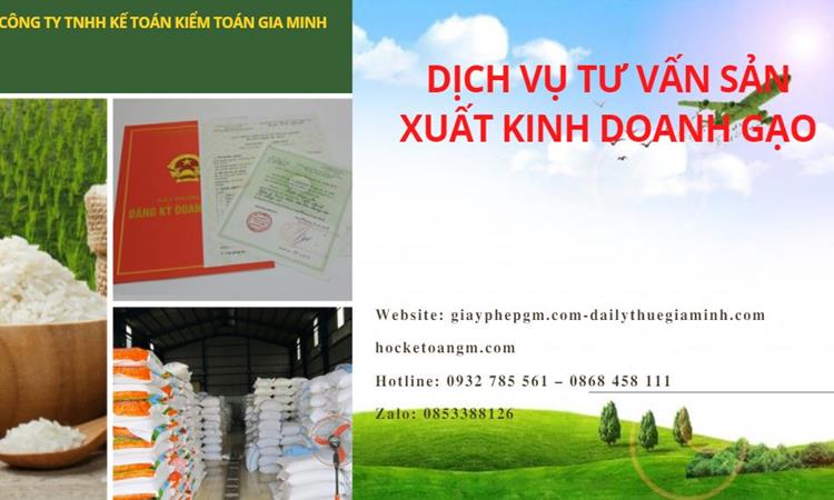 Dịch vụ thành lập công ty sản xuất kinh doanh gạo tại Thái Nguyên 