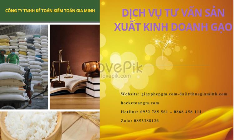 Dịch vụ thành lập công ty sản xuất kinh doanh gạo tại Thành phố Đà Nẵng 