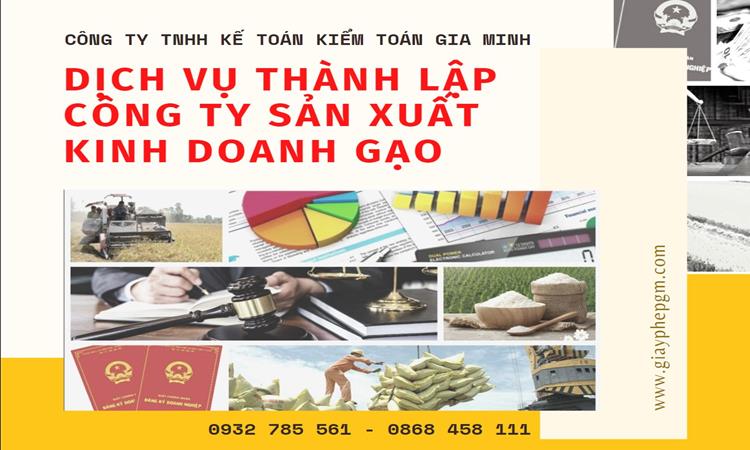 DỊCH VỤ THÀNH LẬP CÔNG TY SẢN XUẤT KINH DOANH GẠO TẠI TPHCM 1 Dịch vụ thành lập công ty sản xuất kinh doanh gạo tại TPHCM