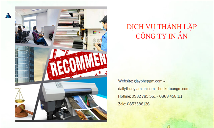 Điều kiện thành lập công ty in ấn tại Bình Định