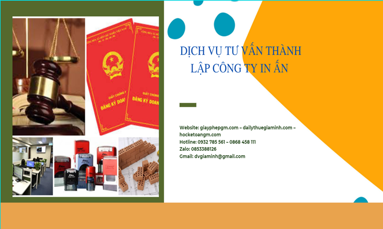 Điều kiện thành lập công ty in ấn tại Huyện Cần Giờ