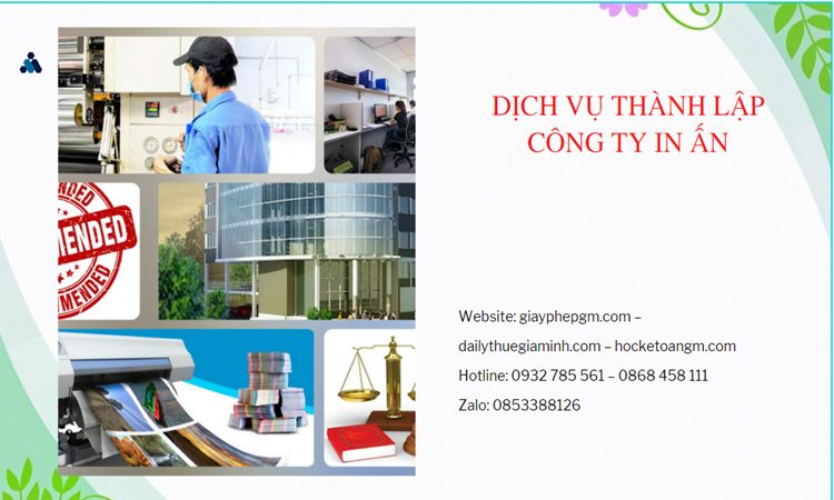 Điều kiện thành lập công ty in ấn tại Huyện Phong Điền