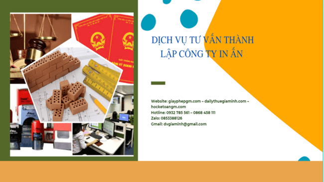 Điều kiện thành lập công ty in ấn tại Huyện Quốc Oai