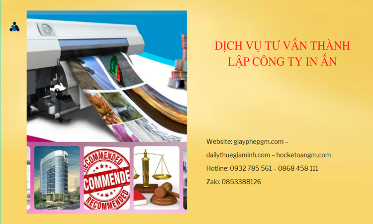 Tư vấn thành lập công ty in ấn tại Huyện Vĩnh Thạnh