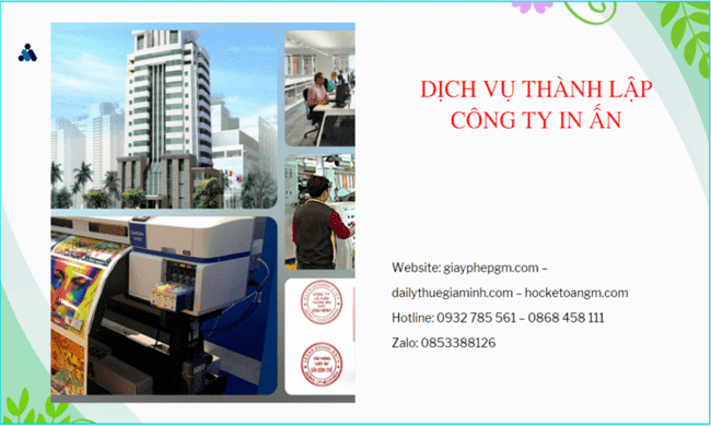 Điều kiện thành lập công ty in ấn tại Kon Tum