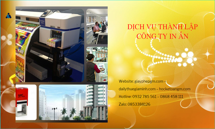 Điều kiện thành lập công ty in ấn tại Nghệ An