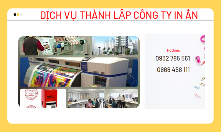 Điều kiện thành lập công ty in ấn tại Quận Cái Răng