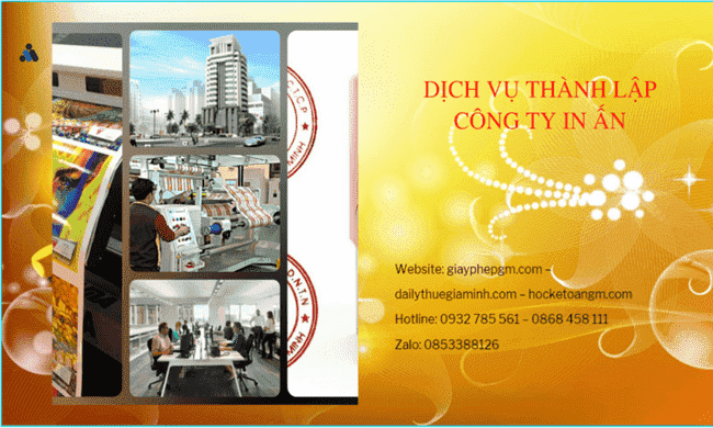 Điều kiện thành lập công ty in ấn tại Quận Tân Phú
