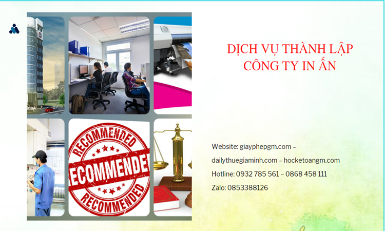 Điều kiện thành lập công ty in ấn tại Quảng Ngãi
