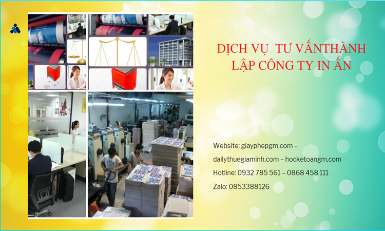 Điều kiện thành lập công ty in ấn tại Thái Bình