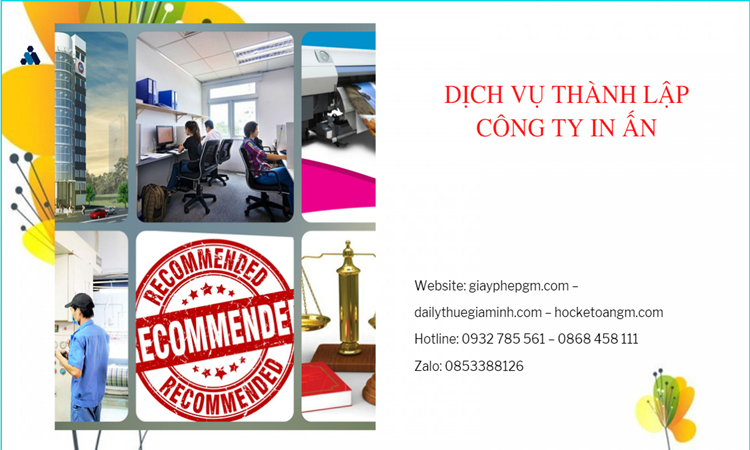 Điều kiện thành lập công ty in ấn tại Thành Phố Hồ Chí Minh