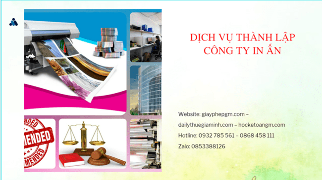 Điều kiện thành lập công ty in ấn tại TP Hồ Chí Minh