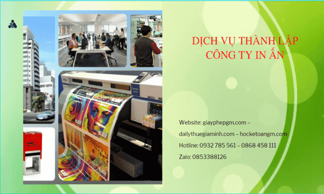 Điều kiện thành lập công ty in ấn tại TT Huế