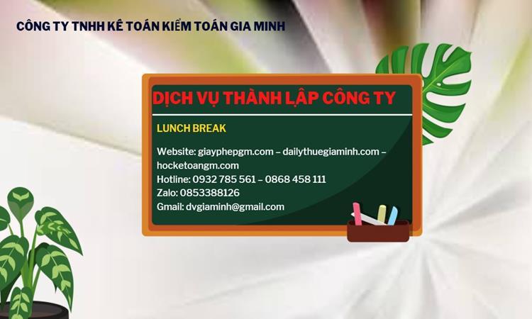 Hồ sơ thành lập công ty buôn bán đồ gia dụng tại Bà Rịa Vũng Tàu