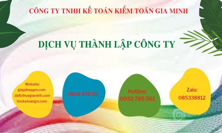 Hồ sơ thành lập công ty buôn bán đồ gia dụng tại Bình Phước