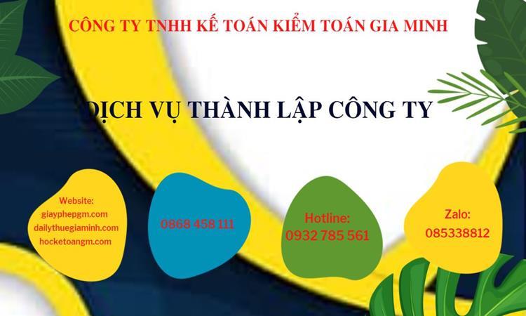 Hồ sơ thành lập công ty buôn bán đồ gia dụng tại Cà MauHồ sơ thành lập công ty buôn bán đồ gia dụng tại Cà Mau