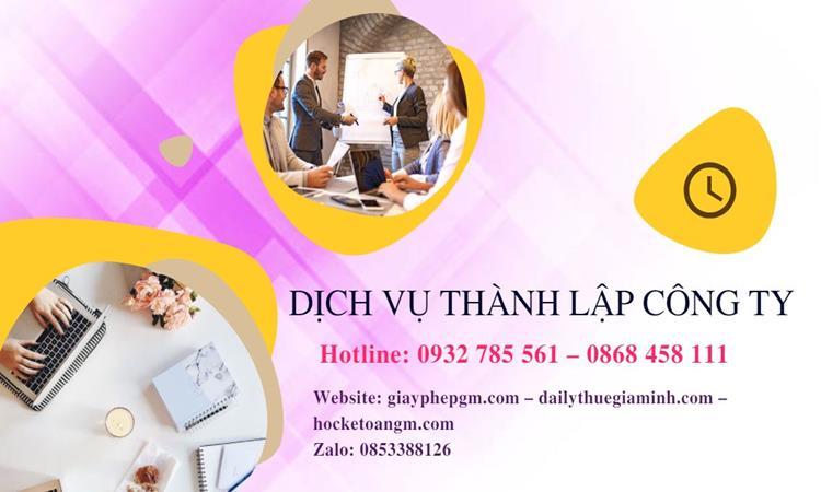 Hồ sơ thành lập công ty buôn bán đồ gia dụng tại Cần Thơ
