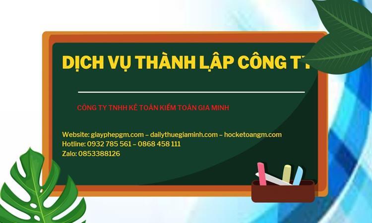 Hồ sơ thành lập công ty buôn bán đồ gia dụng tại Đắk Nông