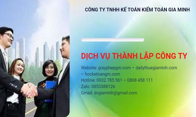 Hồ sơ thành lập công ty buôn bán đồ gia dụng tại Điện Biên