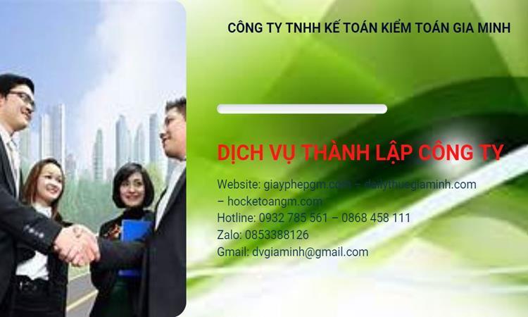 Hồ sơ thành lập công ty buôn bán đồ gia dụng tại Đồng Tháp