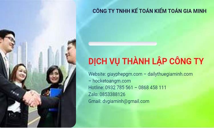 Hồ sơ thành lập công ty buôn bán đồ gia dụng tại Hà Giang
