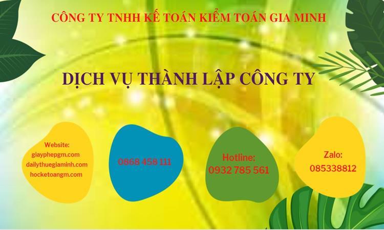 Hồ sơ thành lập công ty buôn bán đồ gia dụng tại Huyện Bình Chánh