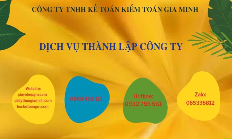Hồ sơ thành lập công ty buôn bán đồ gia dụng tại Huyện Đan Phượng