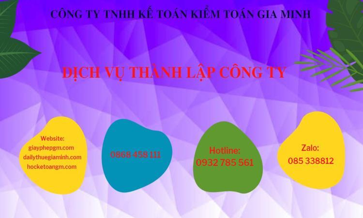 Hồ sơ thành lập công ty buôn bán đồ gia dụng tại Huyện Gia Lâm 
