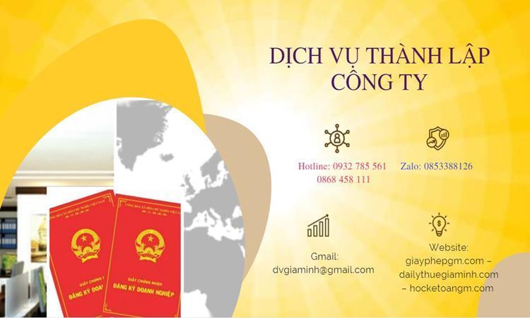 Hồ sơ thành lập công ty buôn bán đồ gia dụng tại Huyện Khoái Châu