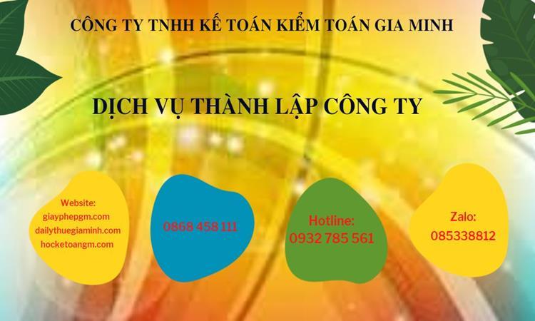 Hồ sơ thành lập công ty buôn bán đồ gia dụng tại Huyện Nhà Bè