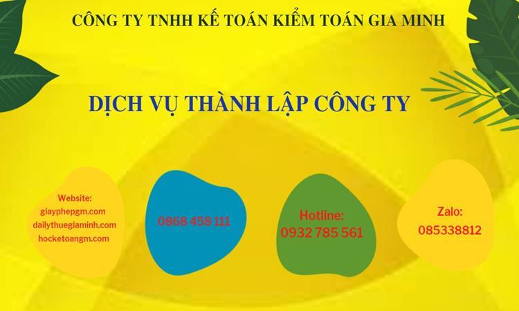 Hồ sơ thành lập công ty buôn bán đồ gia dụng tại Huyện Phúc Thọ 