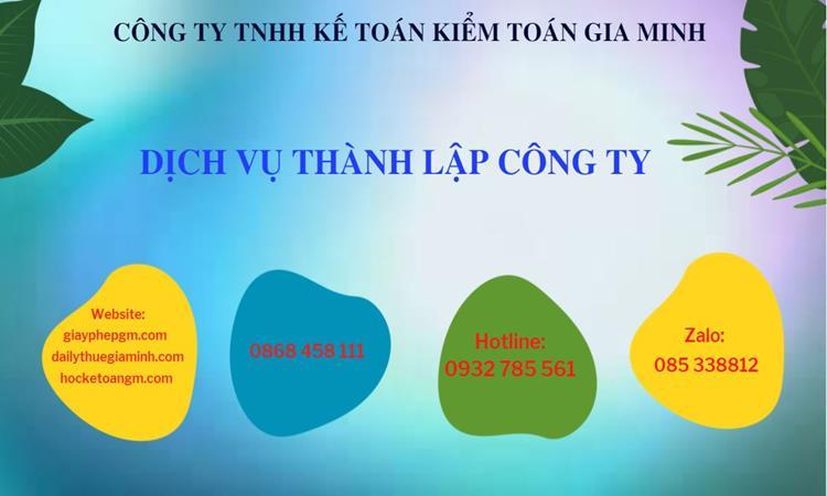 Hồ sơ thành lập công ty buôn bán đồ gia dụng tại Huyện Thạch Thất