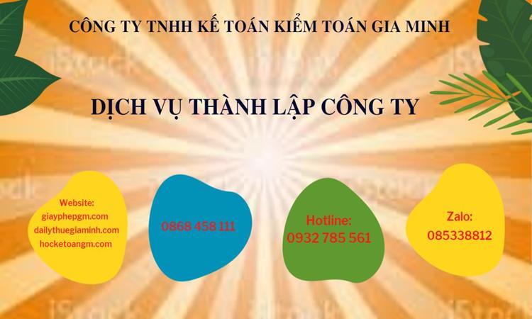 Hồ sơ thành lập công ty buôn bán đồ gia dụng tại Huyện Thới Lai 