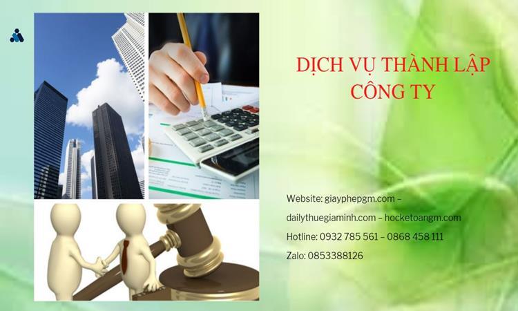 Hồ sơ thành lập công ty buôn bán đồ gia dụng tại Long an