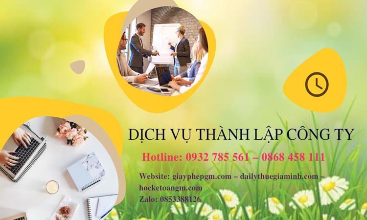 Hồ sơ thành lập công ty buôn bán đồ gia dụng tại Quận 10