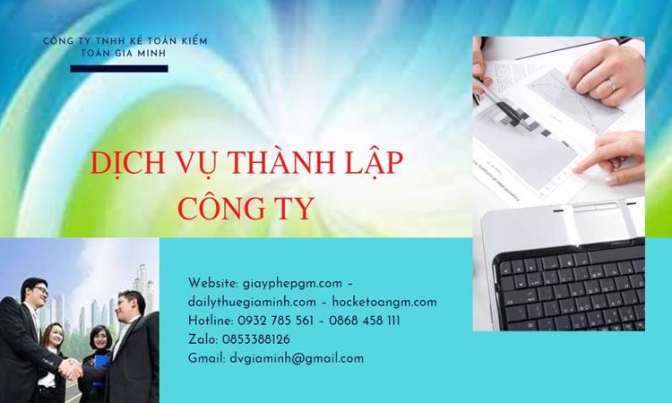 Hồ sơ thành lập công ty buôn bán đồ gia dụng tại Quận 12