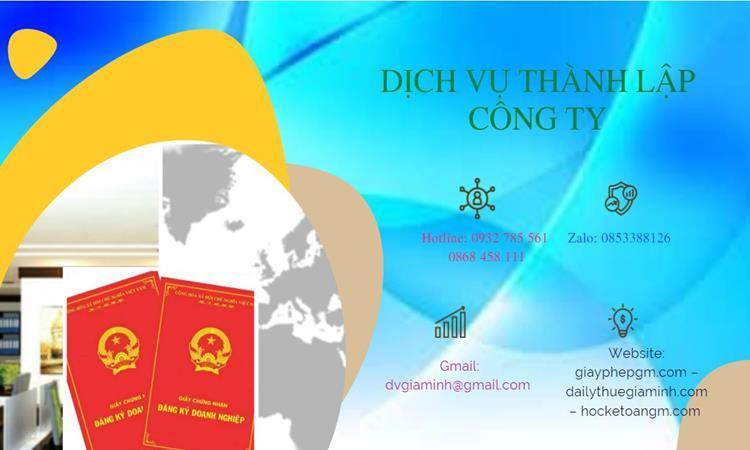 Hồ sơ thành lập công ty buôn bán đồ gia dụng tại Quận 9 