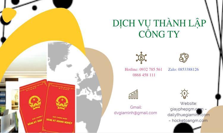 Hồ sơ thành lập công ty buôn bán đồ gia dụng tại Quận Ba Đình