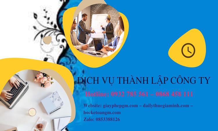 Hồ sơ thành lập công ty buôn bán đồ gia dụng tại Quận Bình Thạnh