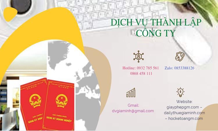 Hồ sơ thành lập công ty buôn bán đồ gia dụng tại Quận Gò Vấp