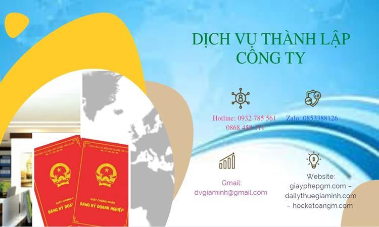 Hồ sơ thành lập công ty buôn bán đồ gia dụng tại Quận Hà Đông