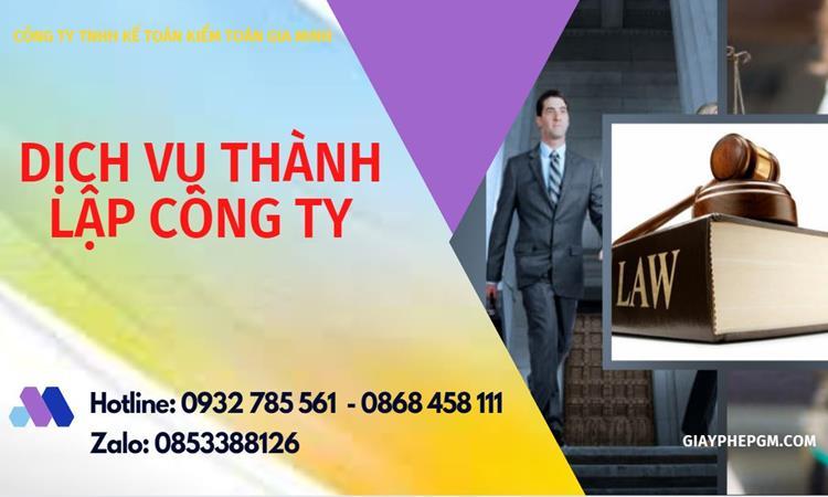 Hồ sơ thành lập công ty buôn bán đồ gia dụng tại Quận Tân Bình