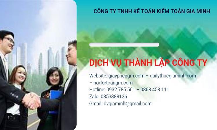 Hồ sơ thành lập công ty buôn bán đồ gia dụng tại Quận Tân Phú 