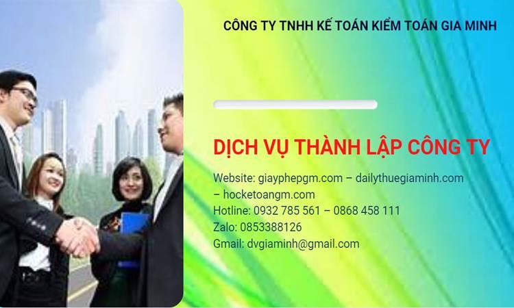 Hồ sơ thành lập công ty buôn bán đồ gia dụng tại Thành Phố Huế